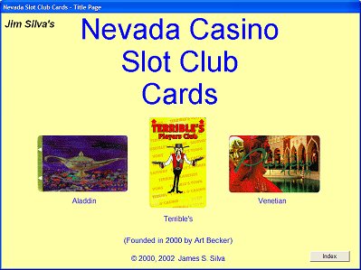 Nevada Slot Club Card CD